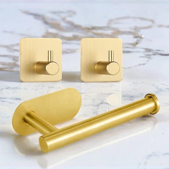 Toiletrolhouder - zelfklevende keukenwasruimte zelfklevende toiletrolhouder zonder boren for badkamer op de muur te plakken roestvrijstalen Toiletrolhouder - zelfklevende keukenwasruimte zelfklevende toiletrolhouder zonder boren for badkamer op de muur te plakken roestvrijstalen