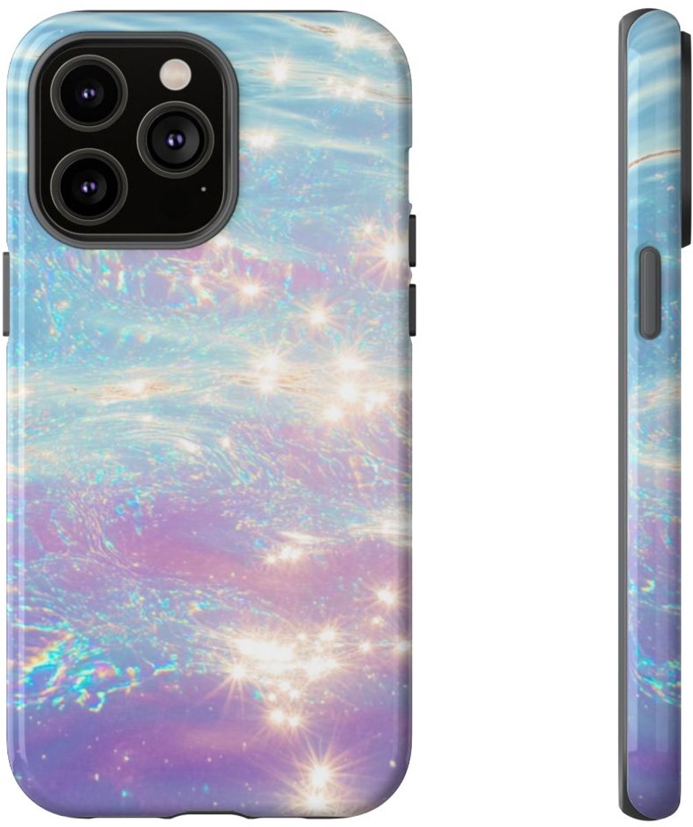 Iridescerend Waterglans Ontwerp – Telefoonhoesje Geschikt voor iPhone 14 Pro Max