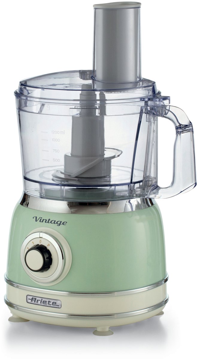Ariete 1781/04 - Vintage food processor- 1000W - 2L inhoud - 2 snelheden - Groen van Ariete — afbeelding 2