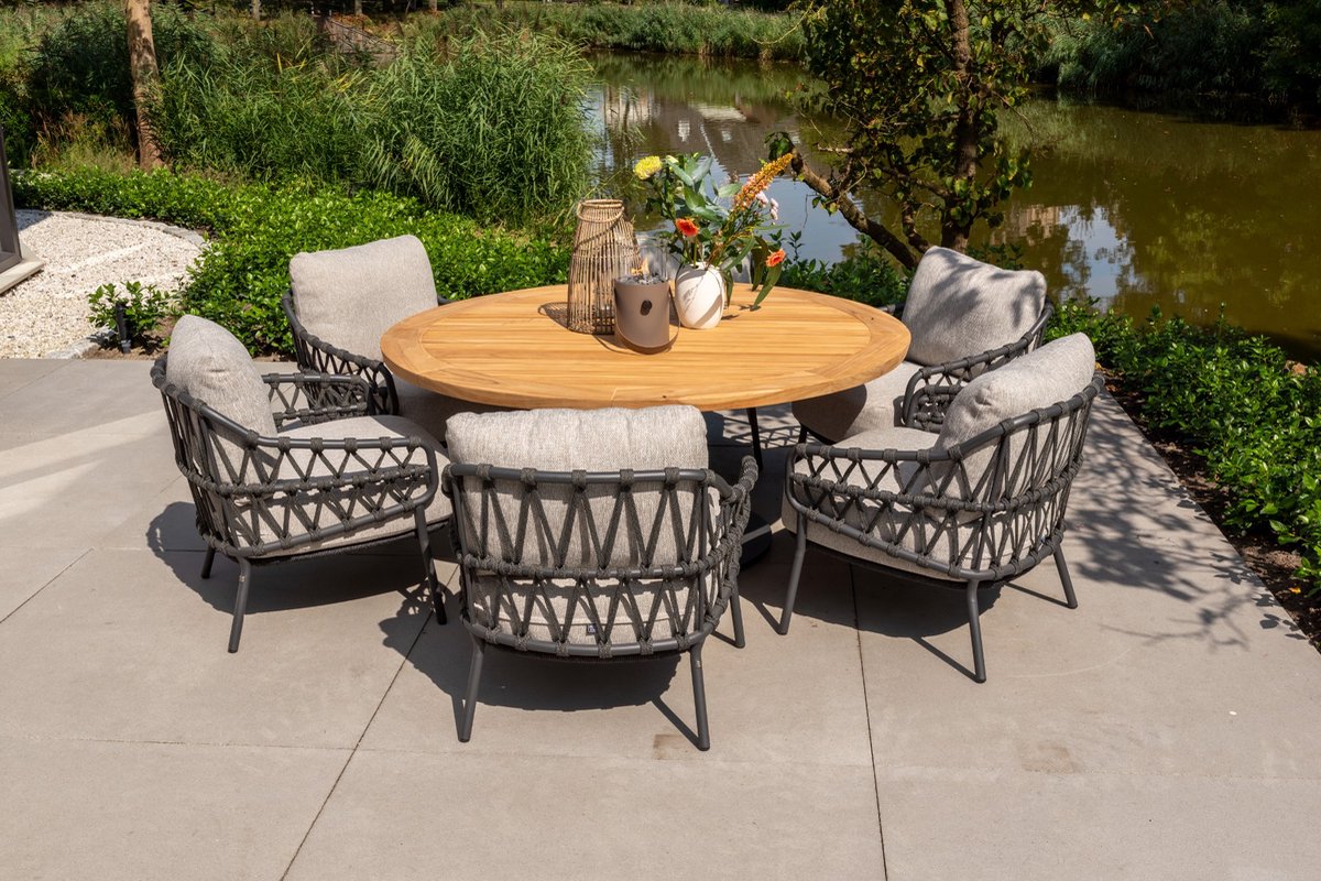 4 Seasons Outdoor Calpi fauteuil lounge dining bas - anthracite