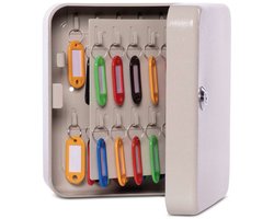 MAUL Sleutelkast - grijs - metaal - 40 sleutels - 1 stuk - 20.2 x 16.4 x 8.4 cm
