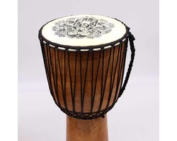 Handgemaakte Djembé-Trommel Met Brede Bovenkant - 50x22cm