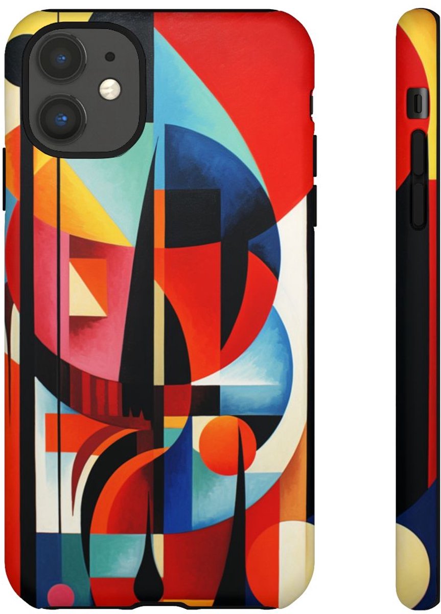 Abstracte Geometrische Compositie – Telefoonhoesje Geschikt voor iPhone 11