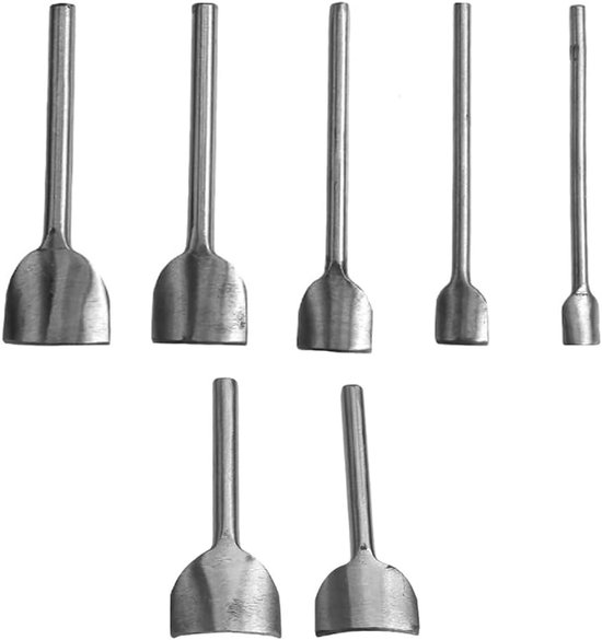 XINMEIWEN 11-Piece Half-Round Leather Punch Set – 10 Sizes 3-40mm With Hammer