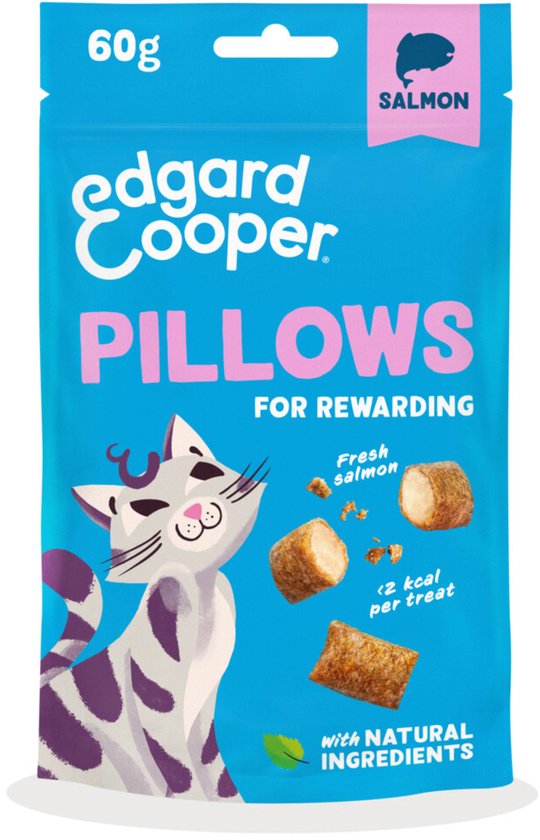 Edgard&Cooper Pillows - Kattensnack - Zalm 60 g
