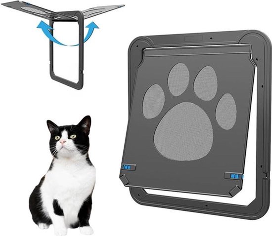 NAMSAN Kattenklep, magneetsluiting, voor hordeur, 34 cm x 44 cm NAMSAN Kattenklep, magneetsluiting, voor hordeur, 34 cm x 44 cm