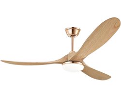 Bovista Plafondventilator - Met Verlichting - Plafond Ventilator - Met Lamp - Plafonniere Met Ventilator - Met Licht - Stijl Q - 150cm