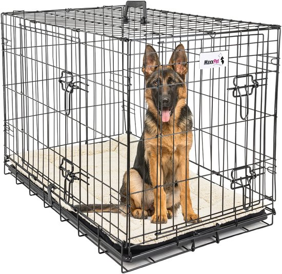 MaxxPet Cage pour Chien - Cage Pliable en Métal pour Chien - Cage