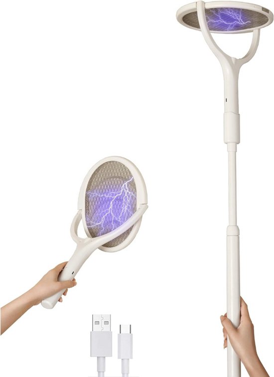 YISSVIC Elektrische vliegenmepper, uv-ledlampen, 2 m lange