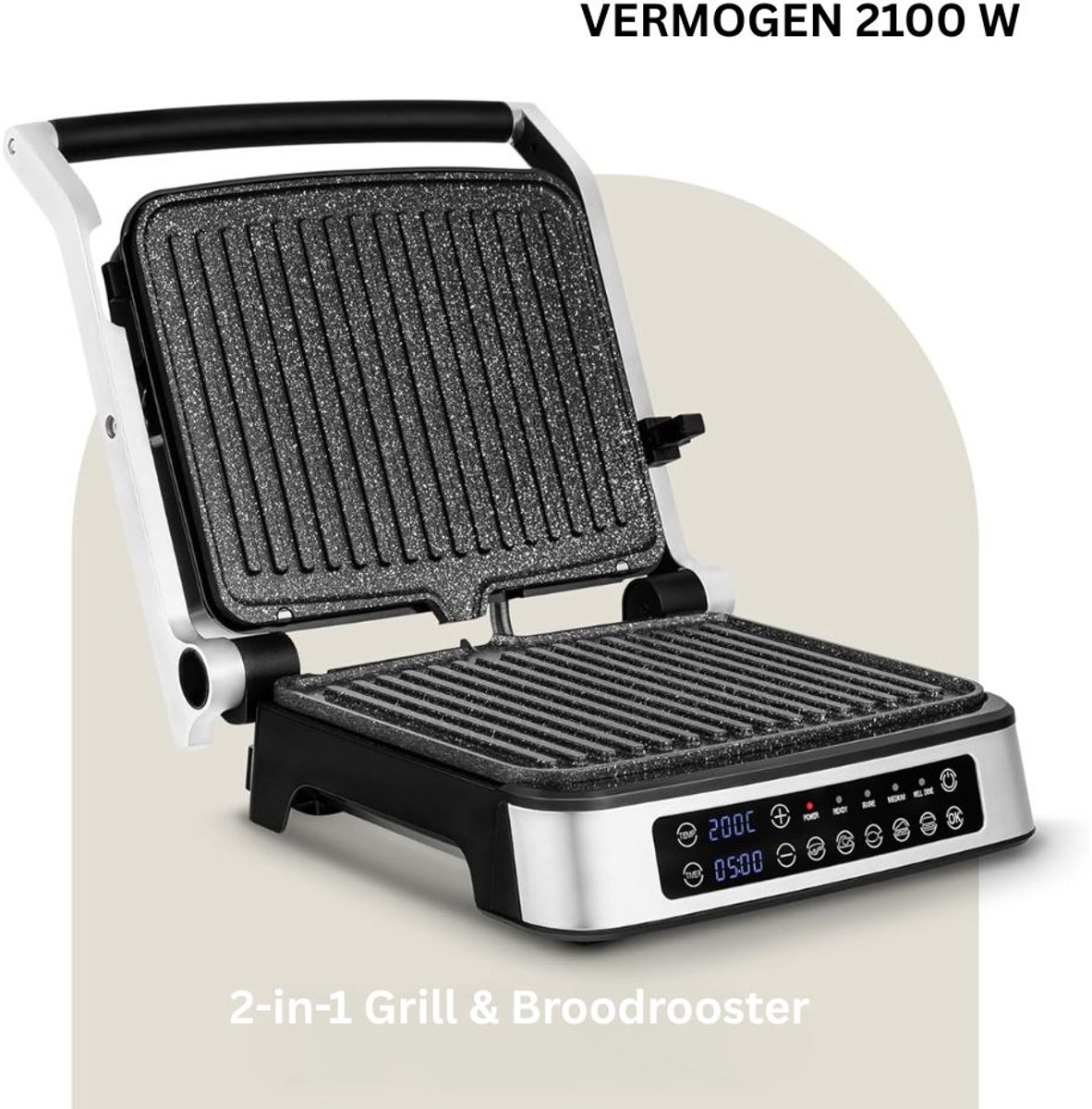 DailySupplies® Tosti Apparaat - Panini Grill - Contactgrill thumbnail 2
