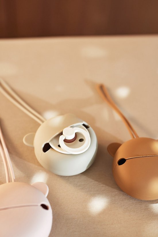Jollein Baby Speenhouder Siliconen - Ø7cm - Wild Rose van Jollein — afbeelding 2