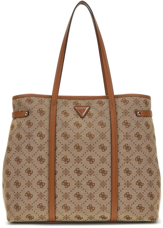 Sac à main/sac cabas Guess Neda Tote pour femme - Logo Latte - Taille unique