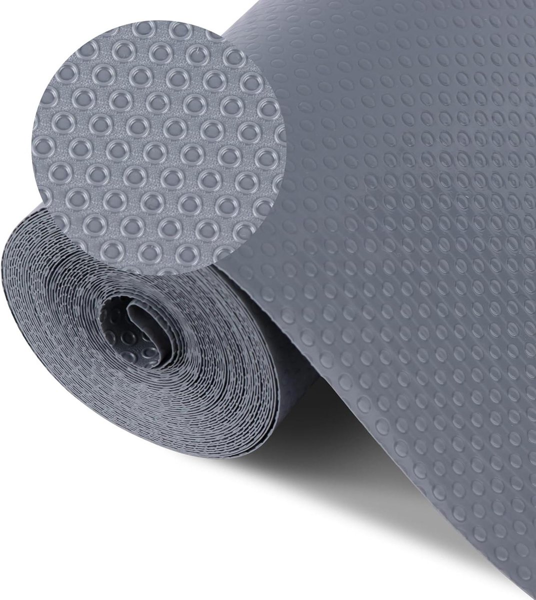 Allecto Premium - Ladevoeringen 60x600 cm Grijs | Wasbaar | Anti-slip | Waterdicht | Oliebestendig | Keukenladevoering | Koelkastmatten | Kastvoering