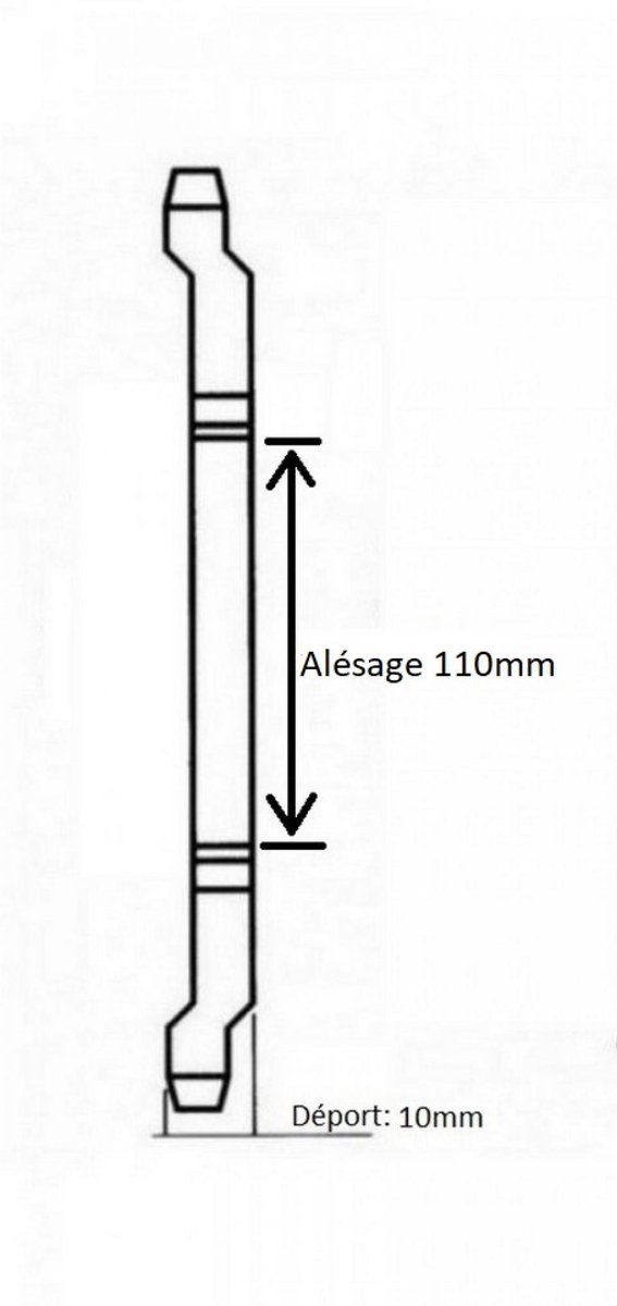 Couronne de transmission Charvin pour MBK 50 89 54 dents pas 415 Ø 110mm Neuf