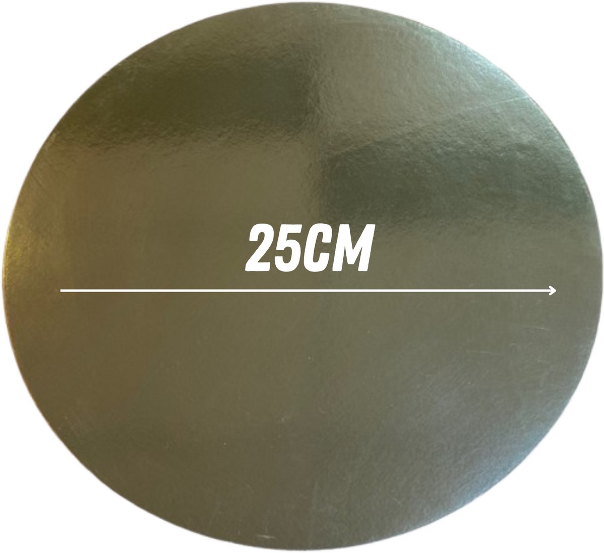 Taart Onderzetter - Zilver - 25 x 25 cm - Rond - Set van 2
