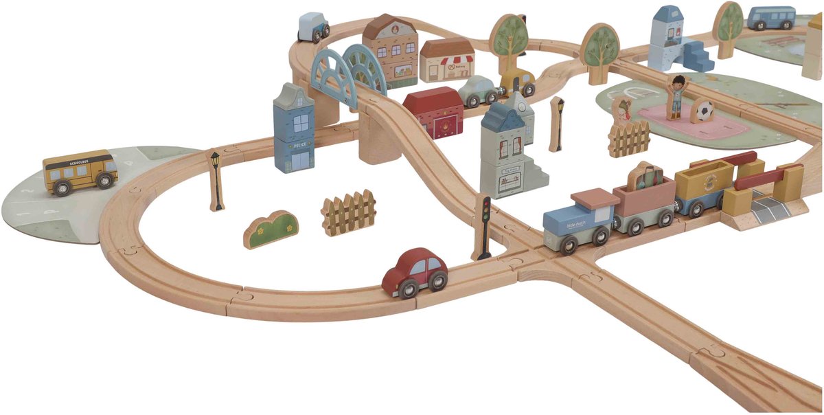 Little dutch - Treinbaan XL - FSC hout — afbeelding 3