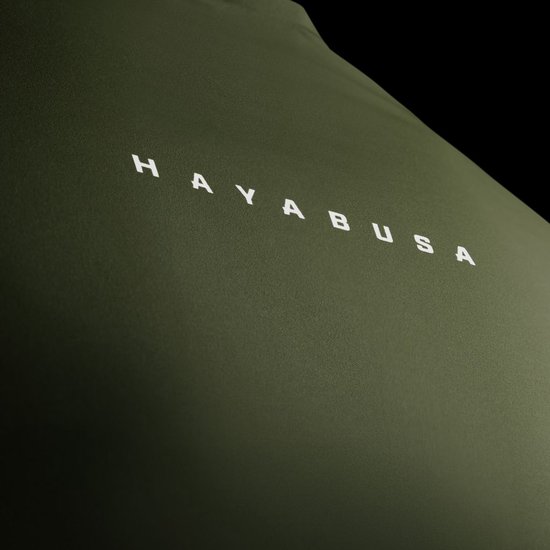 Rashguard manches courtes Hayabusa Core pour homme - Vert foncé - Taille L