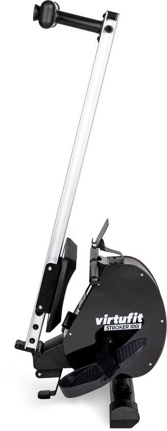 De VirtuFit Stroker 100i roeimachine, zijaanzicht, frame omhoog.