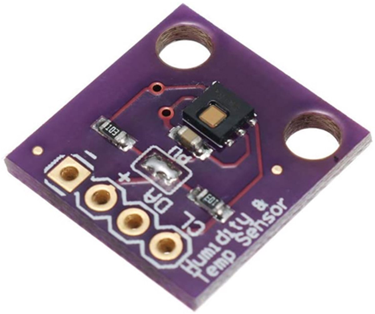 HDC1080 temperatuur- en vochtigheidssensor geschikt voor arduino, raspberry
