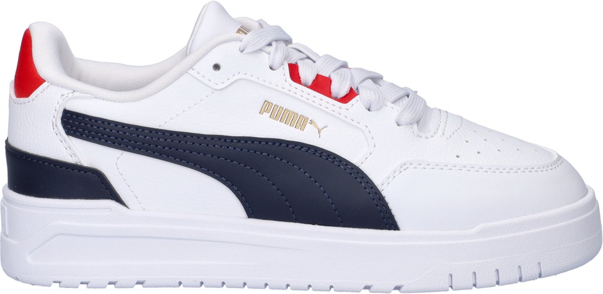Puma Shuffle Downtown Lo Jr Sneakers Jongens Wit