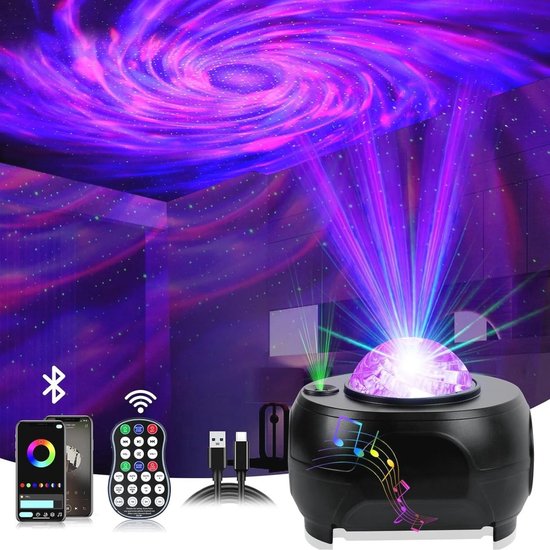 Nigecue Smart sterrenhemel projector, wifi sterrenprojector 3D