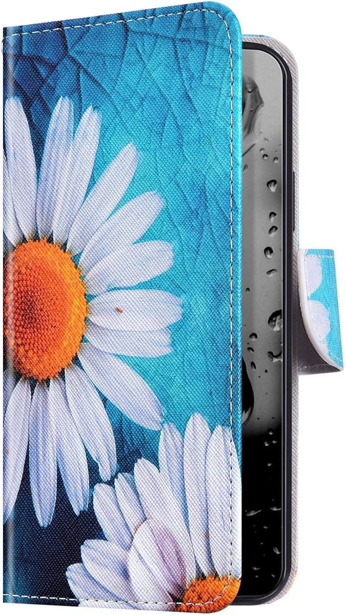Shockproof Soft 3D PU Leather Case - Magnetische Stand - Credit Card Slots voor Galaxy A50