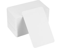 Blanco papieren kaarten, indexkaarten, geheugenkaarten, blanco speelkaarten, kraftpapier kaarten, visitekaartjespapier voor doe-het-zelfstudenten, wit, 9 x 5 cm, verpakking van 200