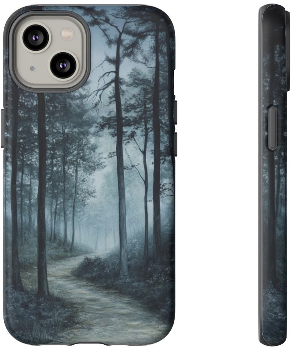 Mistig Bospad – Telefoonhoesje Geschikt voor iPhone 14