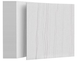 Zelfklevende PVC Vinyl vloeren 30x30 cm – Set van 54 Stuks – 5,02 m² – Peel & Stick Vinyl Vloer, Vloertegels – Waterbestendig – Hout of Marmer Design – Voor Keuken, Badkamer & Woonkamer – Lichtgrijs