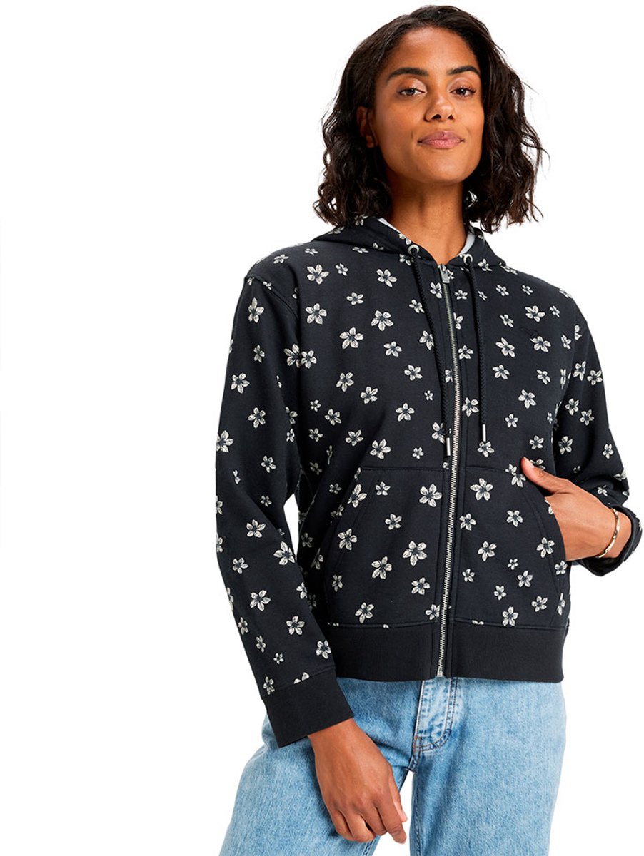 Roxy Vl Feels Right Sweatshirt Met Rits S Vrouw Antraciet