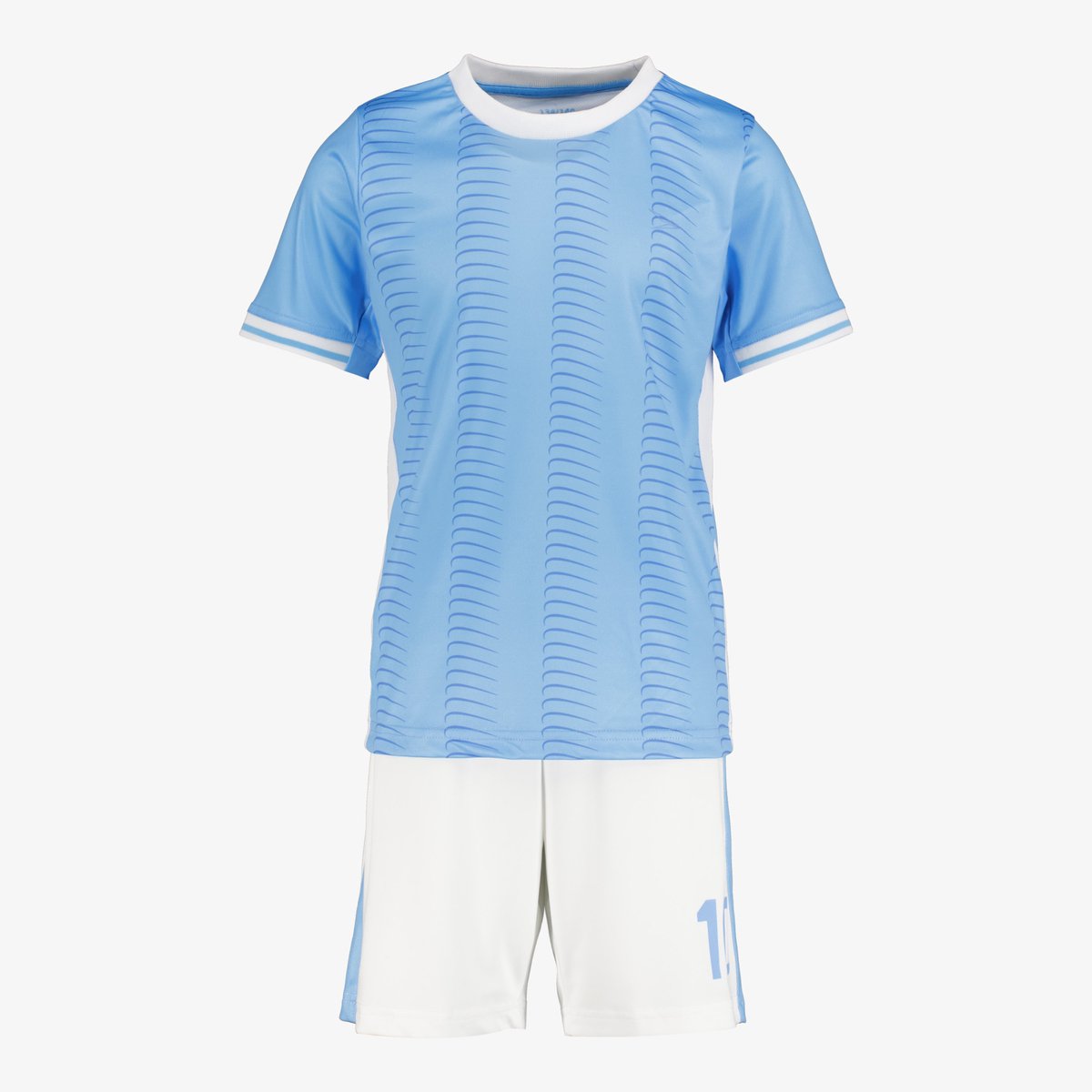 Dutchy tweedelige kinder sport set blauw wit - Maat 164