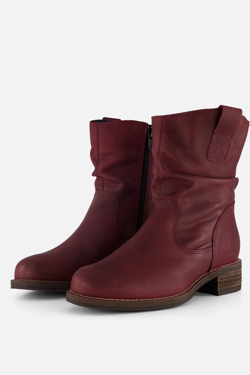 Cellini Plooi Enkellaarsjes rood Nubuck - Maat 39