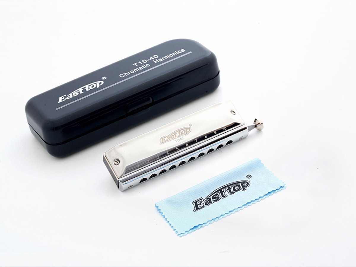 Easttop t10-40 - Chromatische mondharmonica - Toonsoort C - beste keus voor beginners