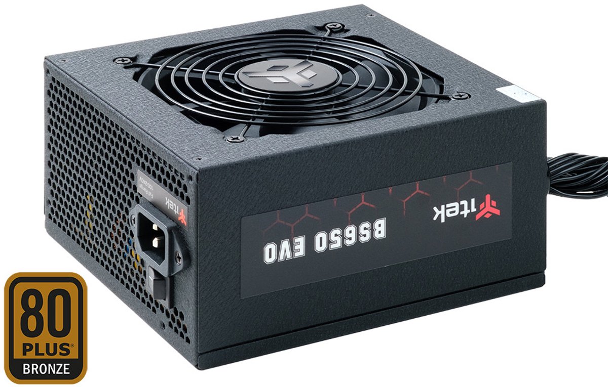 itek BS650 EVO power supply unit 650 W 24-pin ATX ATX Zwart