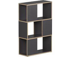 Vicco Eneos Ruimteverdeler – 60 x 94 cm Antraciet/eiken