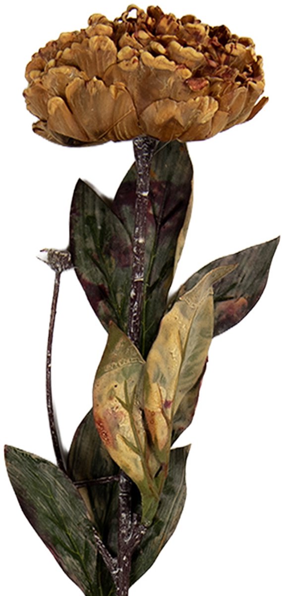 Clayre & Eef Kunstbloem 10x10x65 cm Geel Kunststof