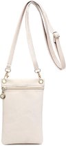 Sac pour téléphone portable - 19 cm x 12,5 cm - Cuir PU souple - Sac bandoulière pour femme - Bandoulière amovible - Idéal pour le shopping, les rendez-vous et la marche - Sac bandoulière tendance et polyvalent pour un usage quotidien