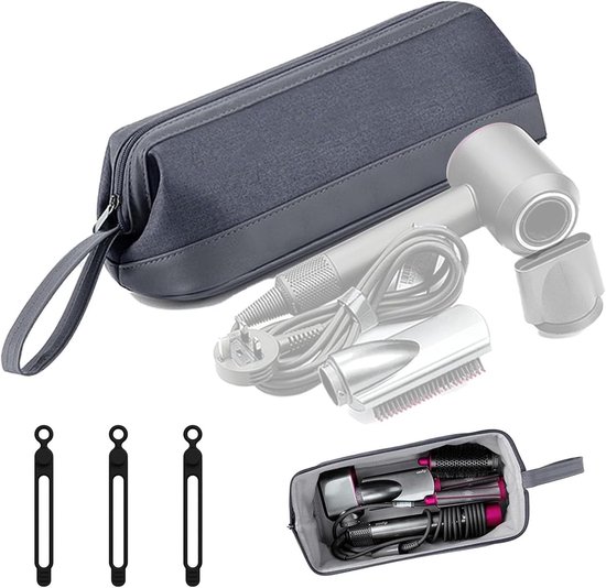 Linpr Reistas voor Dyson Airwrap Styler/Shark Flexstyle en Accessoires, Draagbare föhntas met haak, Opbergtas Compatibel met Dyson Supersonic haardroger, Organizer tas voor Airstrait (Liefde Roze