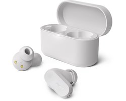 foto van PHILIPS TAT3509 Noise Cancelling True Wireless In-Ear Bluetooth Oortjes - Klein, Natuurlijk geluid, Dynamische bas, Oplaadcase, Heldere gesprekken, Ideaal voor woon-werkverkeer en sporten - Wit
