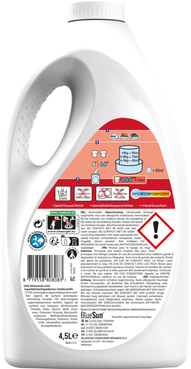 Gama Vloeibaar Wasmiddel Colour 100 Wasbeurten - 2 x 4,5 liter - Voordeelverpakking