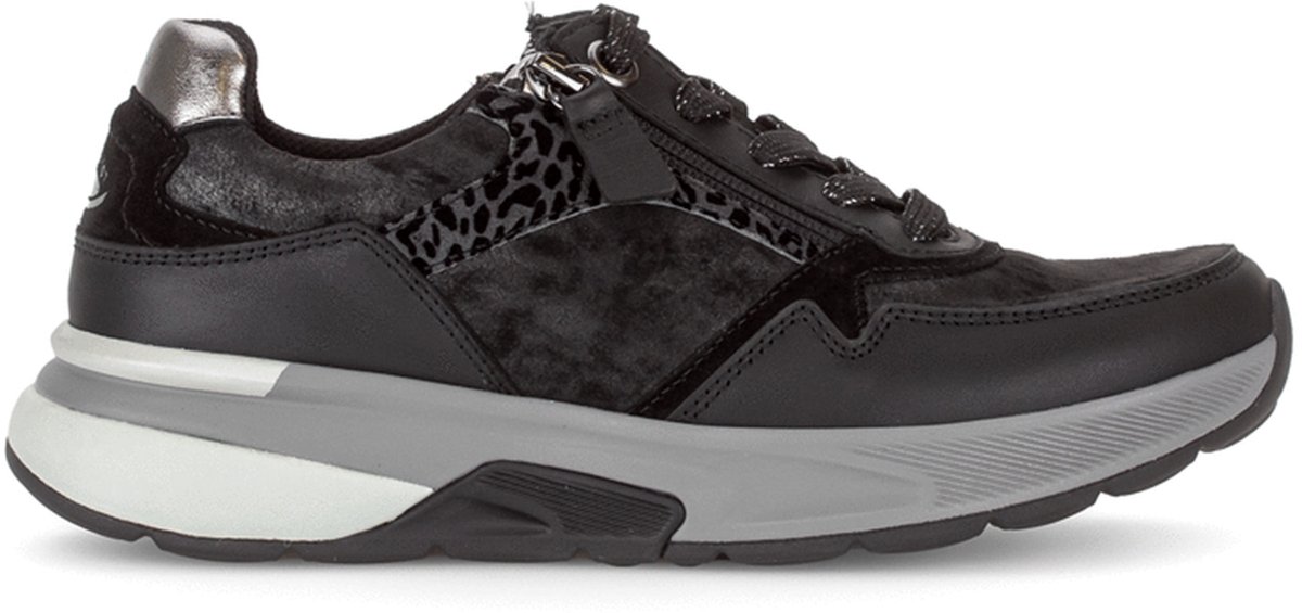 Rollingsoft -Dames - zwart - sneakers - maat 37