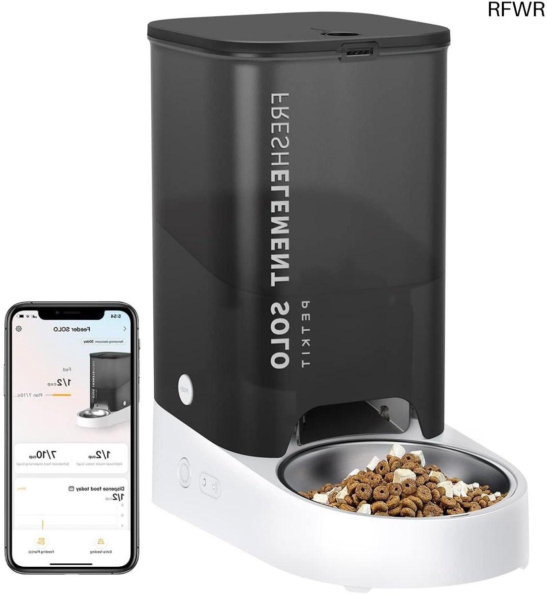 RFWR® Automatische Kattenvoerautomaat met APP Besturing - 3L Capaciteit, 10 Maaltijden per Dag
