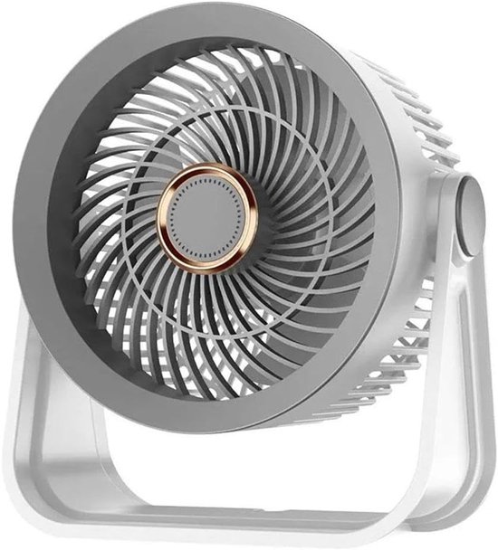 Mini ventilator USB oplaadbaar, draagbare stille tafel- en wandventilator met 5 snelheden, LED en aromatherapie