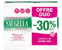 Saugella Cotton Touch Set van 2 x 40 Inlegkruisjes