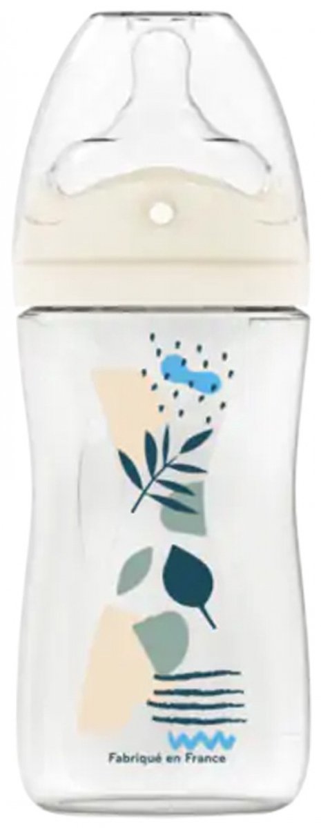 Dodie 270 ml Anti-Colic Perforated Teat Voedingsfles 0-6 Maanden (Kleur : Blauw)