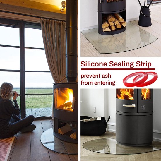 Allecto Premium - Siliconen afdichtlip voor glazen vloerplaten - Oven