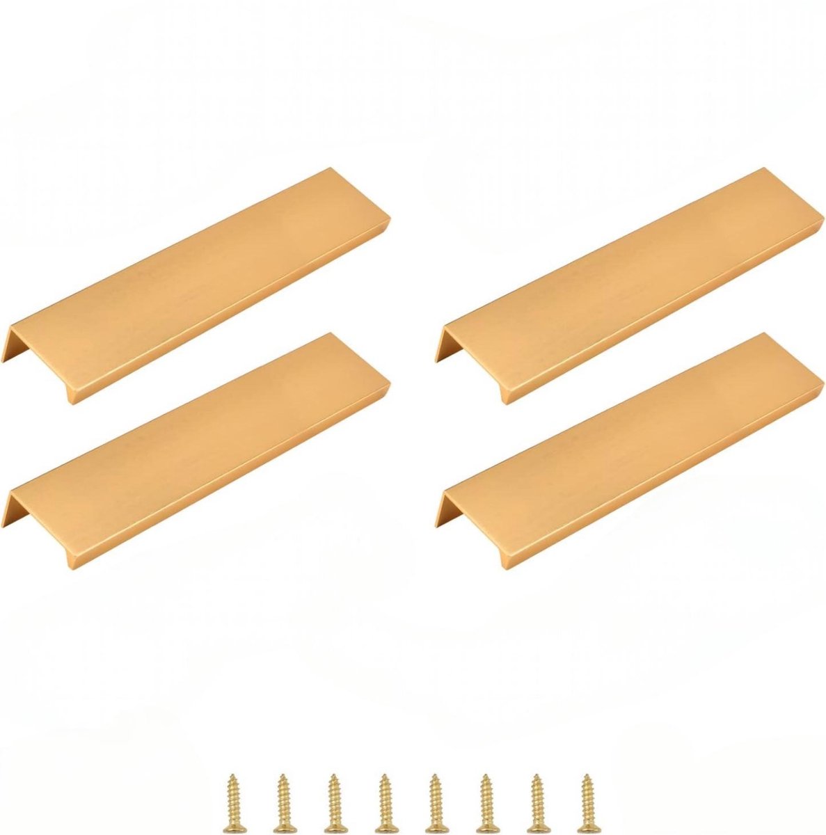 Meubelgrepen - 4 stuks - gatafstand 64 mm - 8 * 3,2 * 1,8 cm - geschikt voor deurdikte 15-