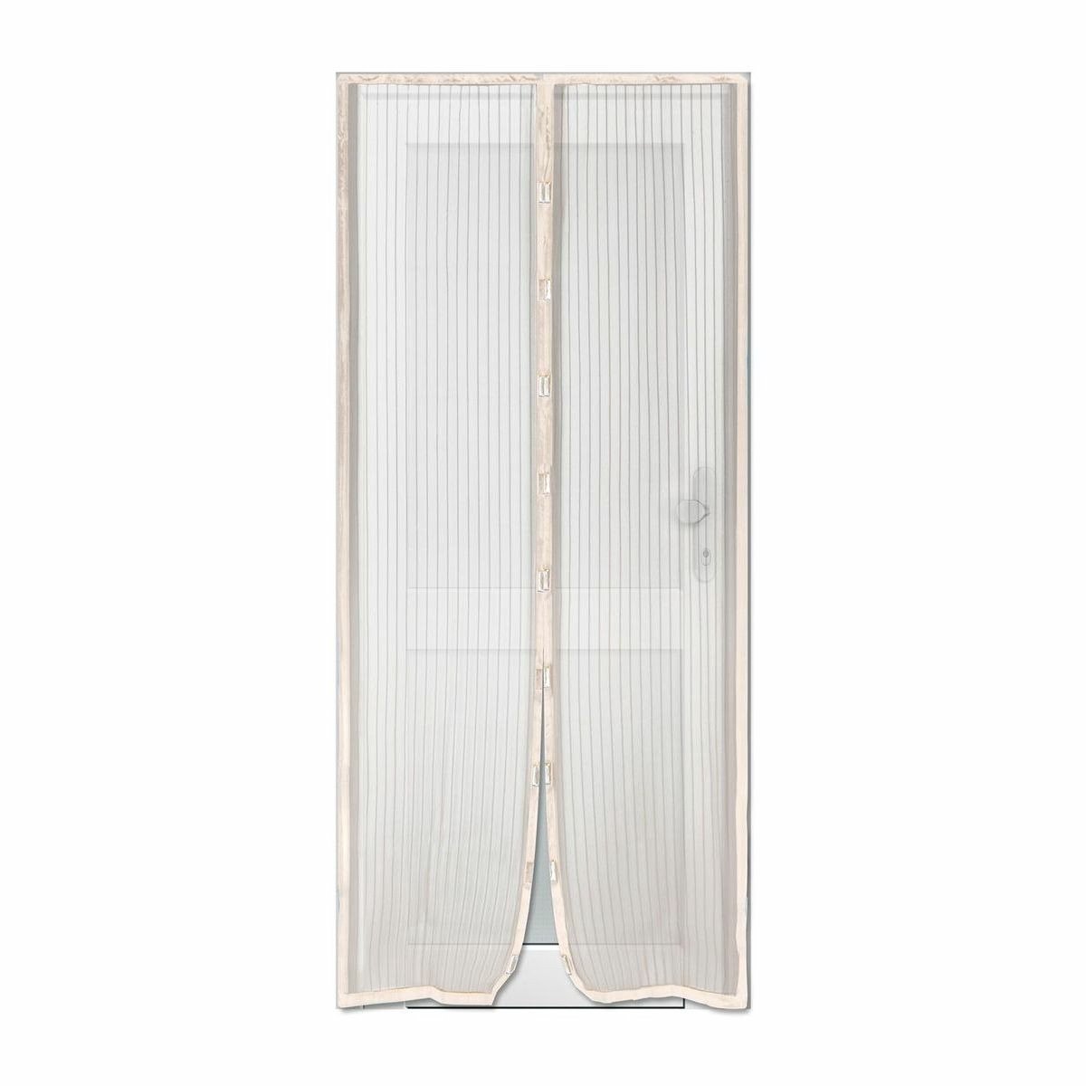 Luance Opzet deurhorzelfklevend - magnetische sluiting - wit - 100 x 220 cm - vliegengordijn