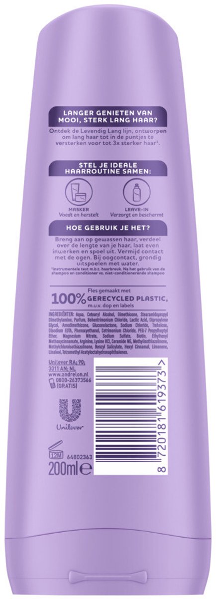 Andrelon Lively Long Conditioner - 200 ml