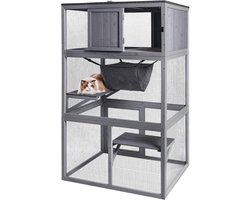 MKSS® Kattenhuis voor Buiten - Kattenhok - Kattenren - Kattenbench